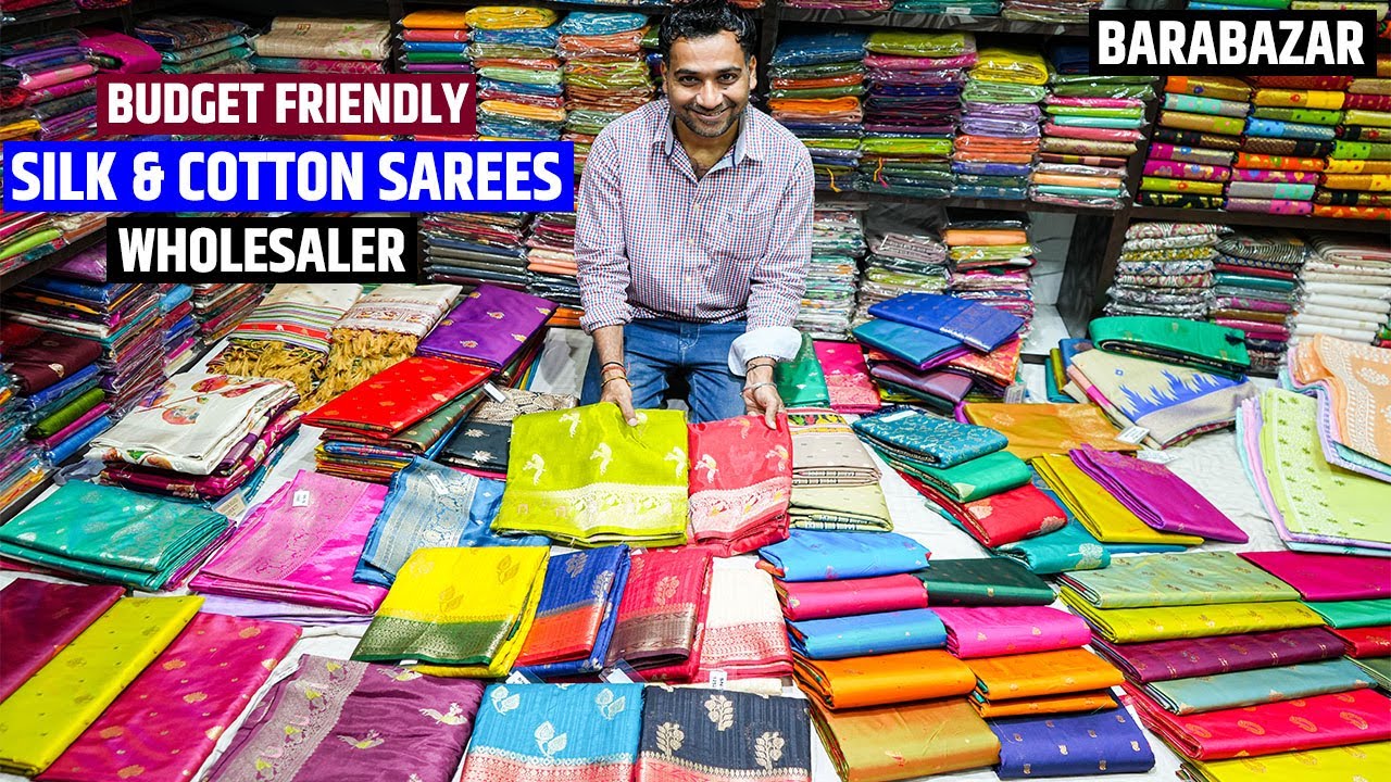 Budget Friendly Semi Silk and Cotton Saree Wholesaler in Barabazar, Kolkata