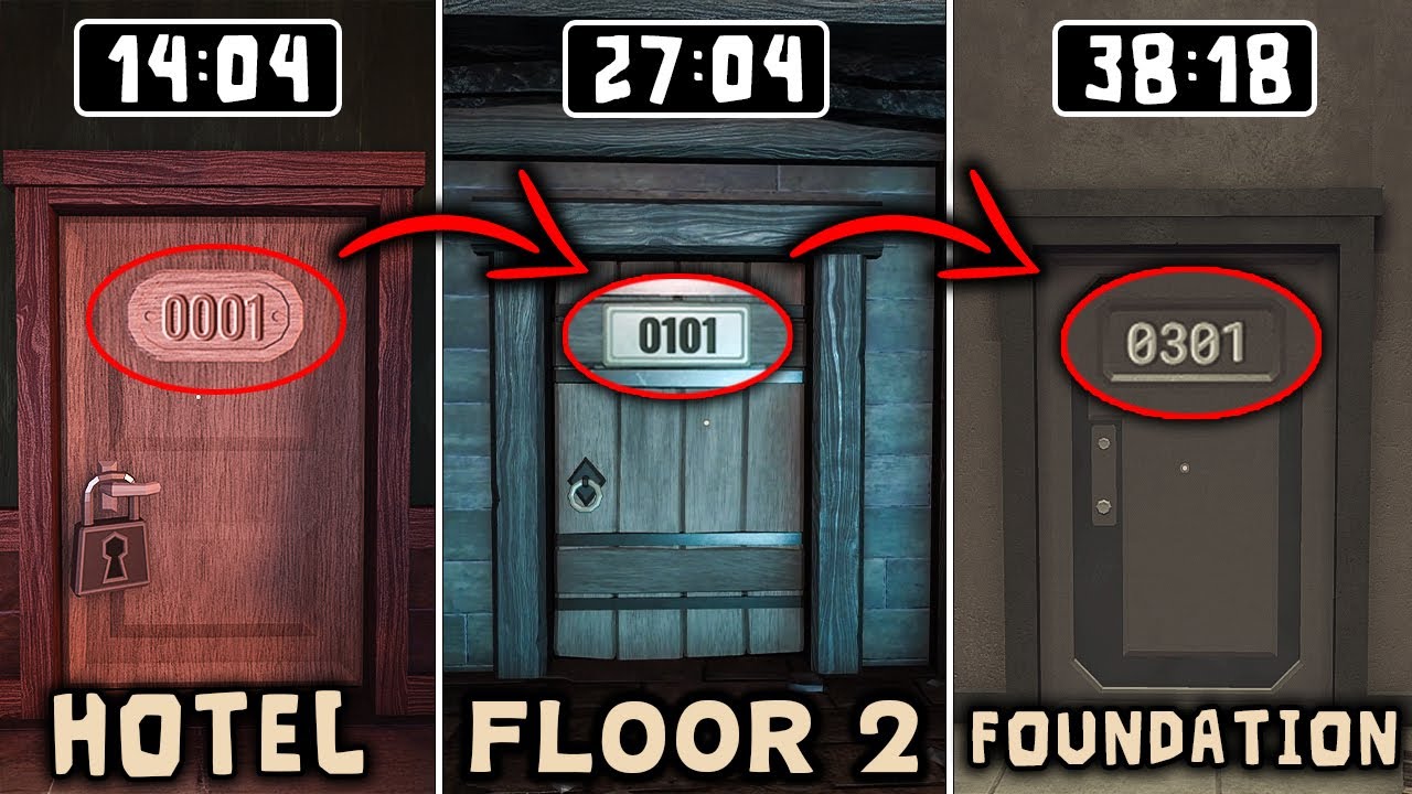 Roblox : DOORS Hotel Vs DOORS Floor 2 Vs DOORS THE FOUNDATION  | Jumpscares