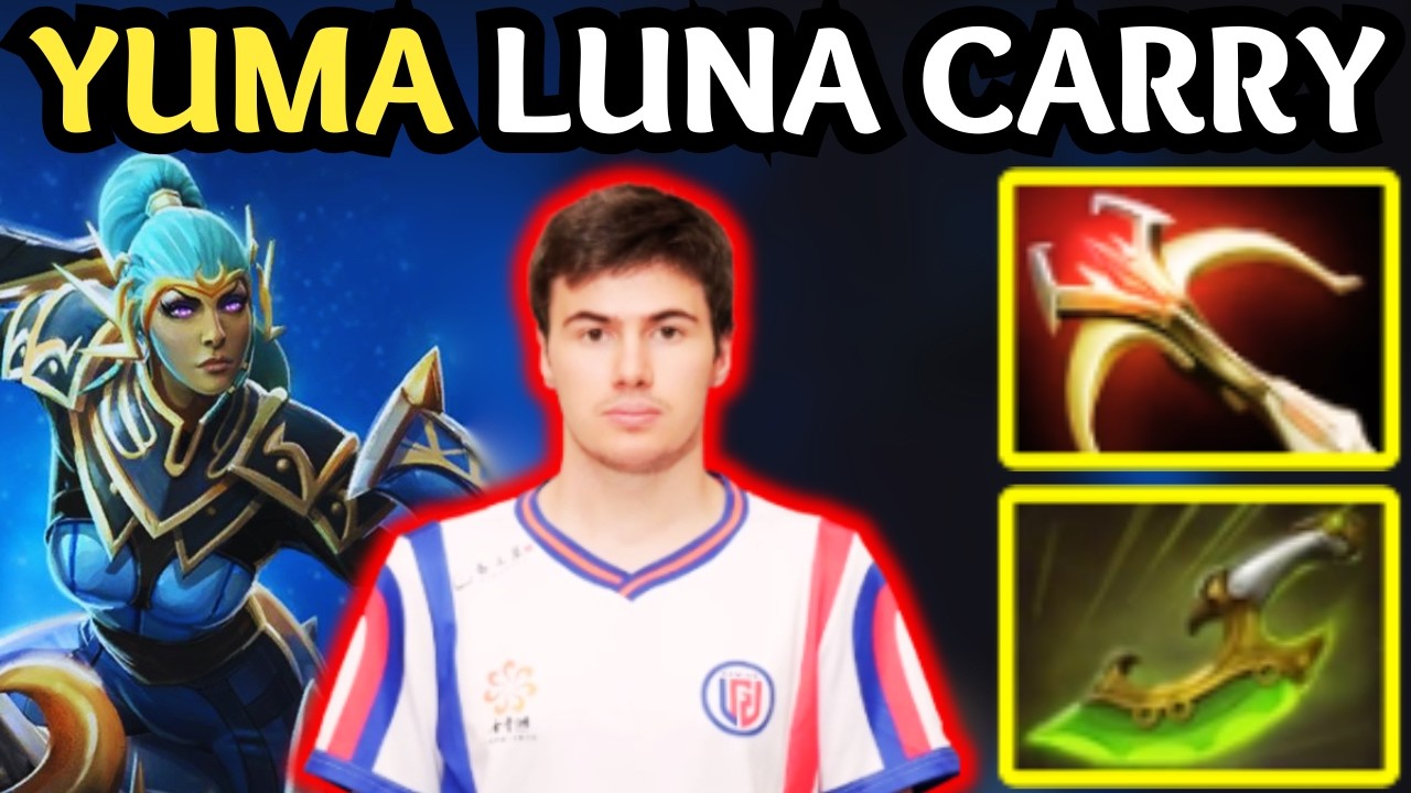 🔥 The Moon! Yuma LUNA Dominates With Perfect Moon Glaives 🔥 Dota 2 Gameplay