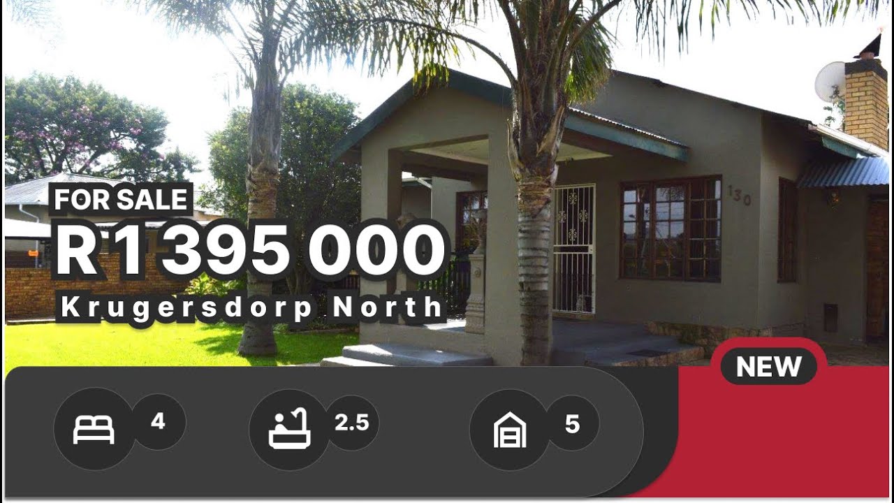 House For Sale in Krugersdorp North: A 4-Bedroom House Tour