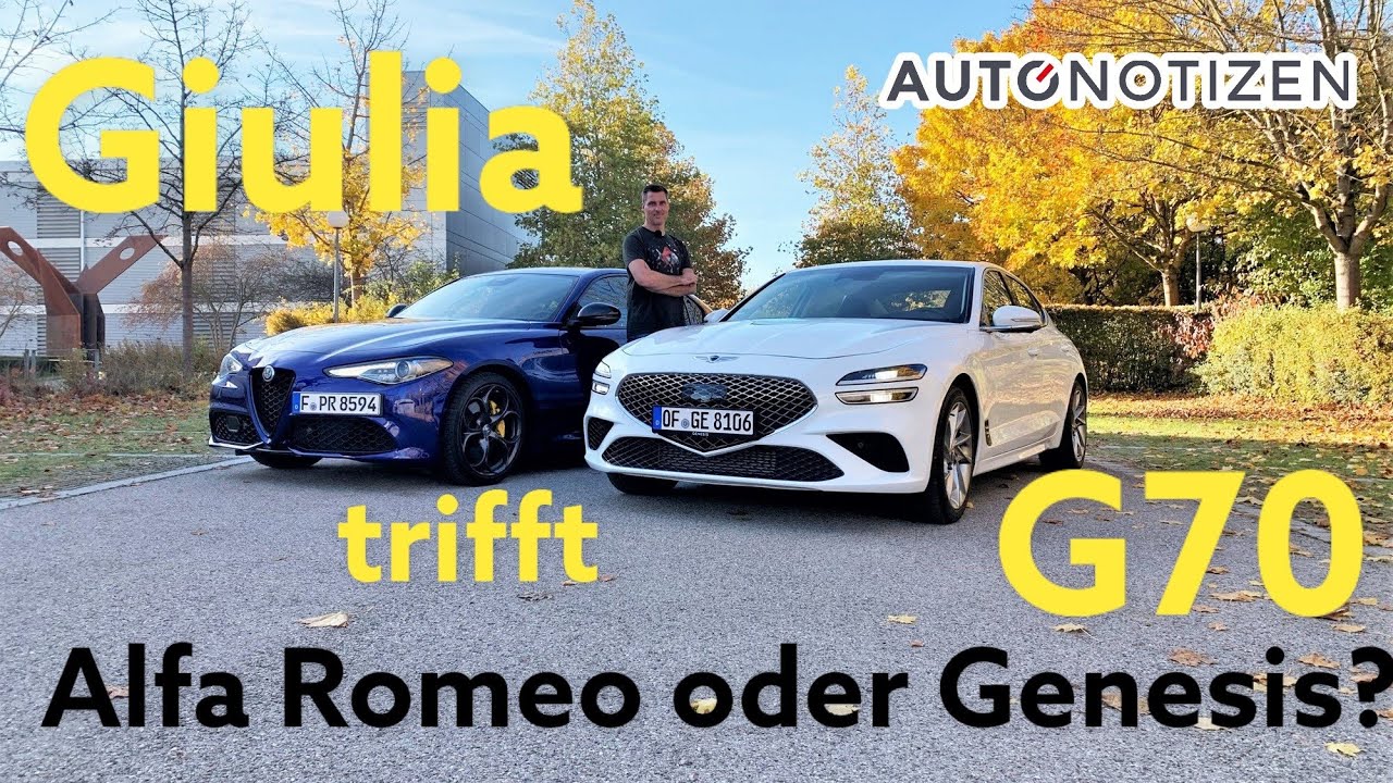 Alfa Romeo Giulia oder Genesis G70? Alternativen zu A4, 3er und C-Klasse im Vergleich | Test | 2021