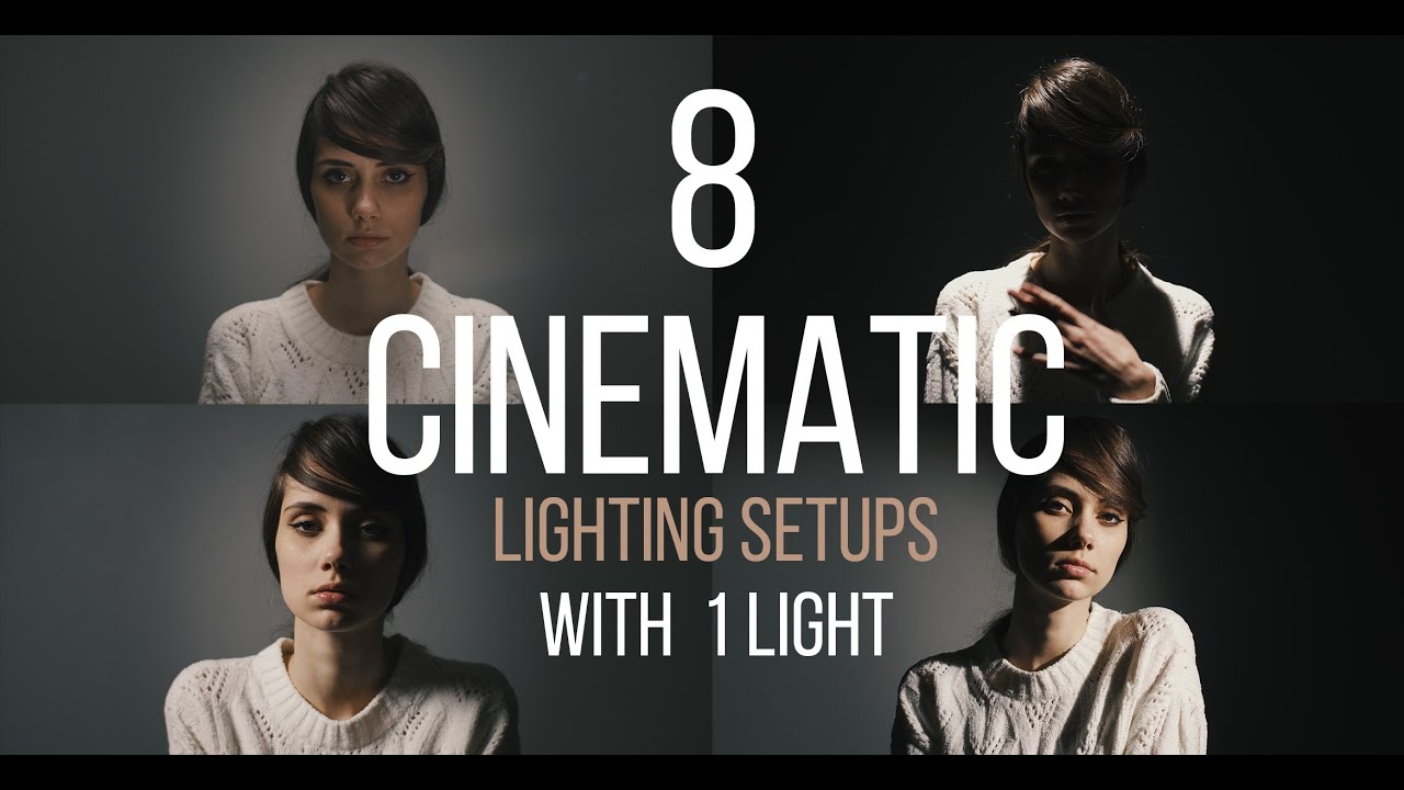 8 Cinematic Lighting Techniques with 1 LIGHT in 120 SECONDS