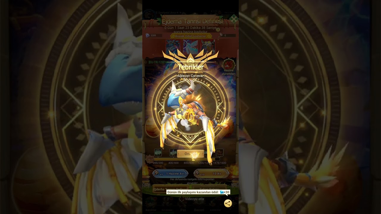 dragon trail kadim pet çıkardık sonundaa