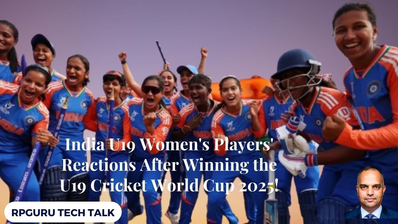 India U19 Women's Players' Reactions After Winning the U19 Cricket World Cup 2025!