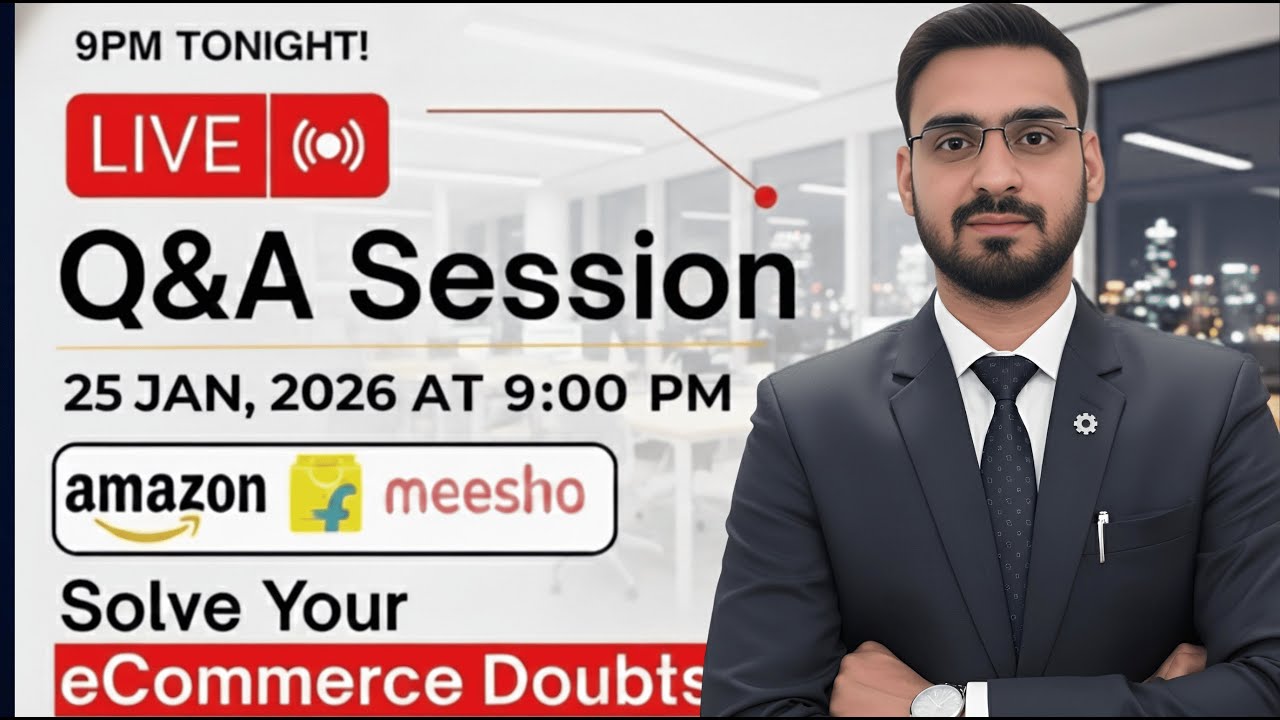 Sunday LIVE Q&A 🔴 | Amazon • Flipkart • Meesho | eCommerce Growth & Ads | 9 PM