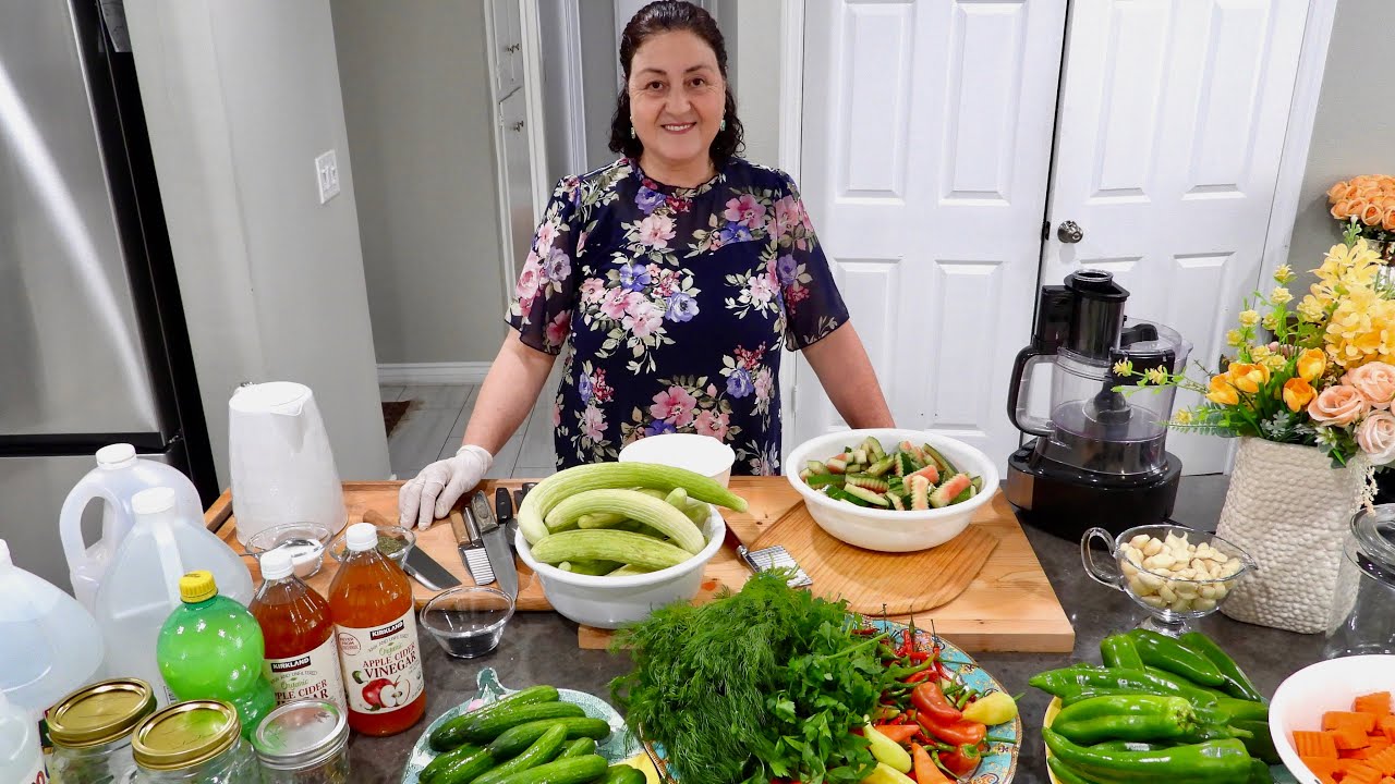How to Make Afghan-Style Homemade Turshi + Cactus Gardening Fun!  ترشی پوست تربوز وکاکتوس