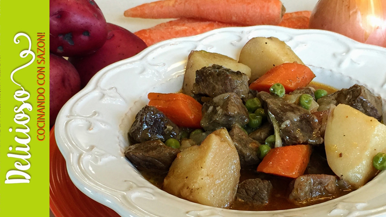 Estofado de Res en Olla de Cocción Lenta / Delicious Slow Cooker Beef Stew