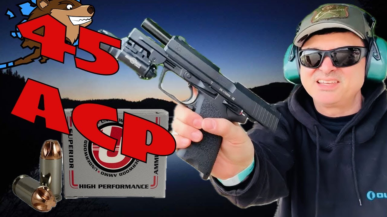 HK USP 45 | Underwood 45 ACP +P 200 гран Экстремальные проникающие пули | Тест скорости и пробивн...
