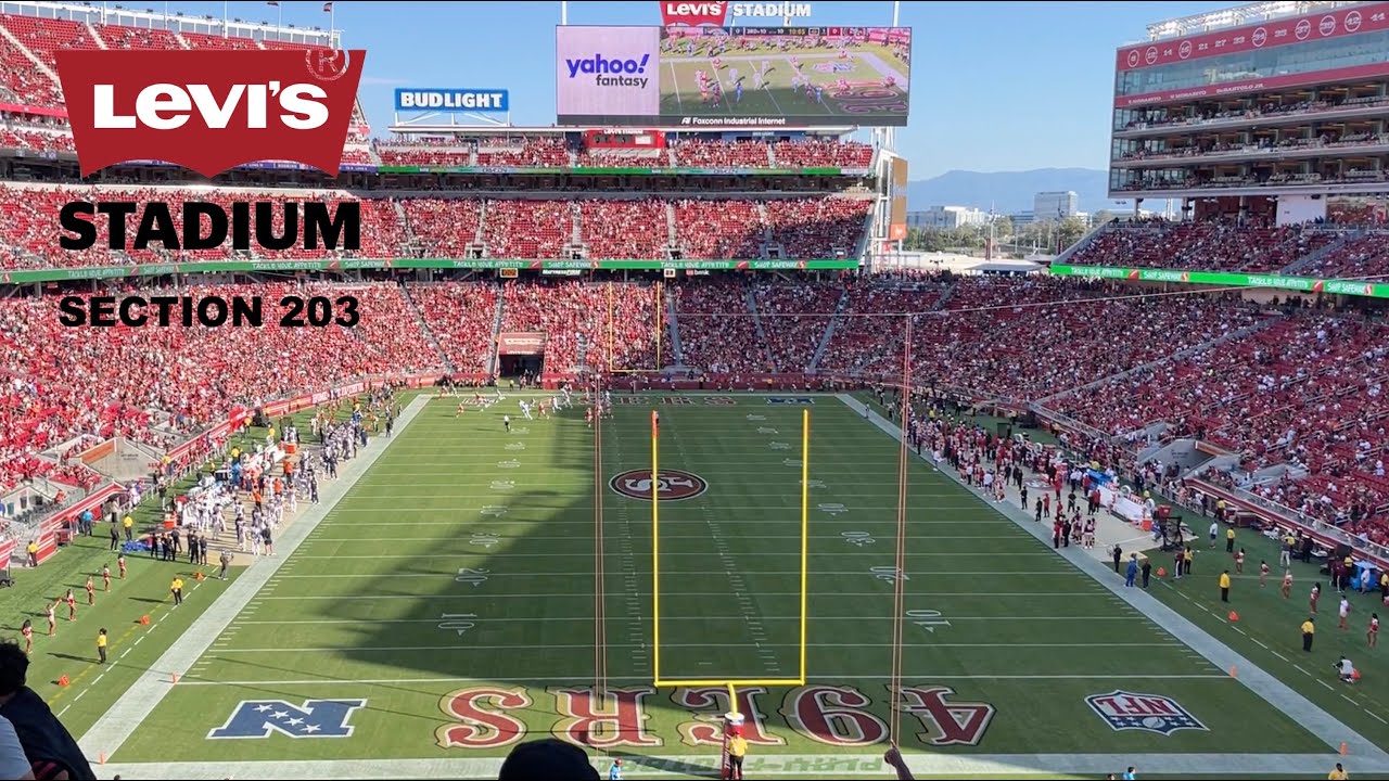 Section 203 View 49ers's Levi Stadium 2023