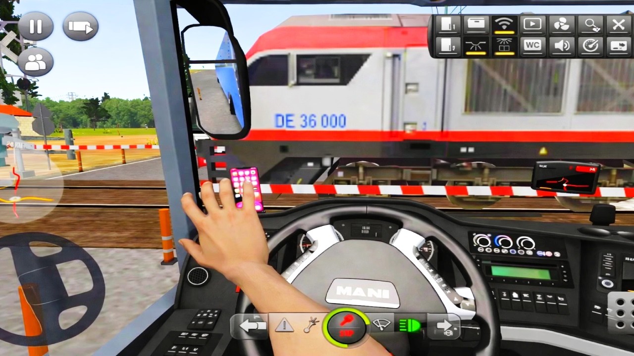 🚧🚆 Sudden Stop at the Railway Crossing! | MAN Truck Simulator Ultra Realistic Gameplay