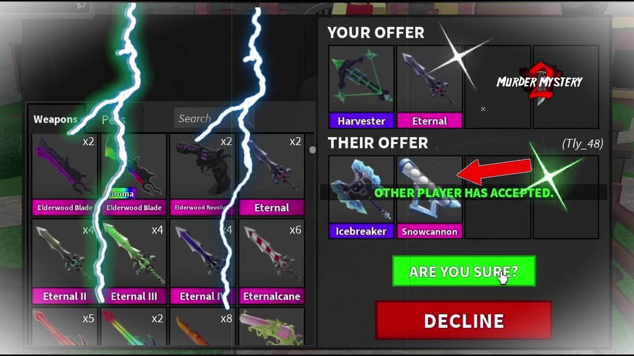 Mm2 Trades #177!! (Roblox murder mystery 2)
