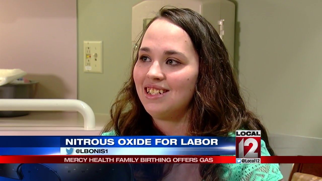 Mercy Health Family Birthing Center offering nitrous oxide for labor