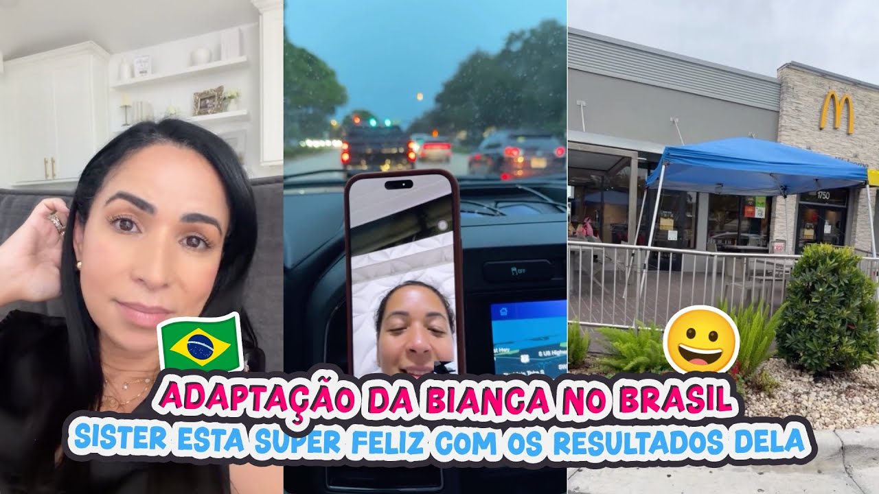 ADAPTAÇÃO DA BIANCA NO BRASIL+SISTER ESTA SUPER FELIZ COM OS RESULTADOS DELA!