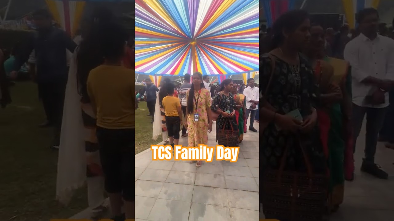 Huge crowd @TCS Pune family day#tata #tcs #office #familyday #crowd #celebration #viralshorts #pune