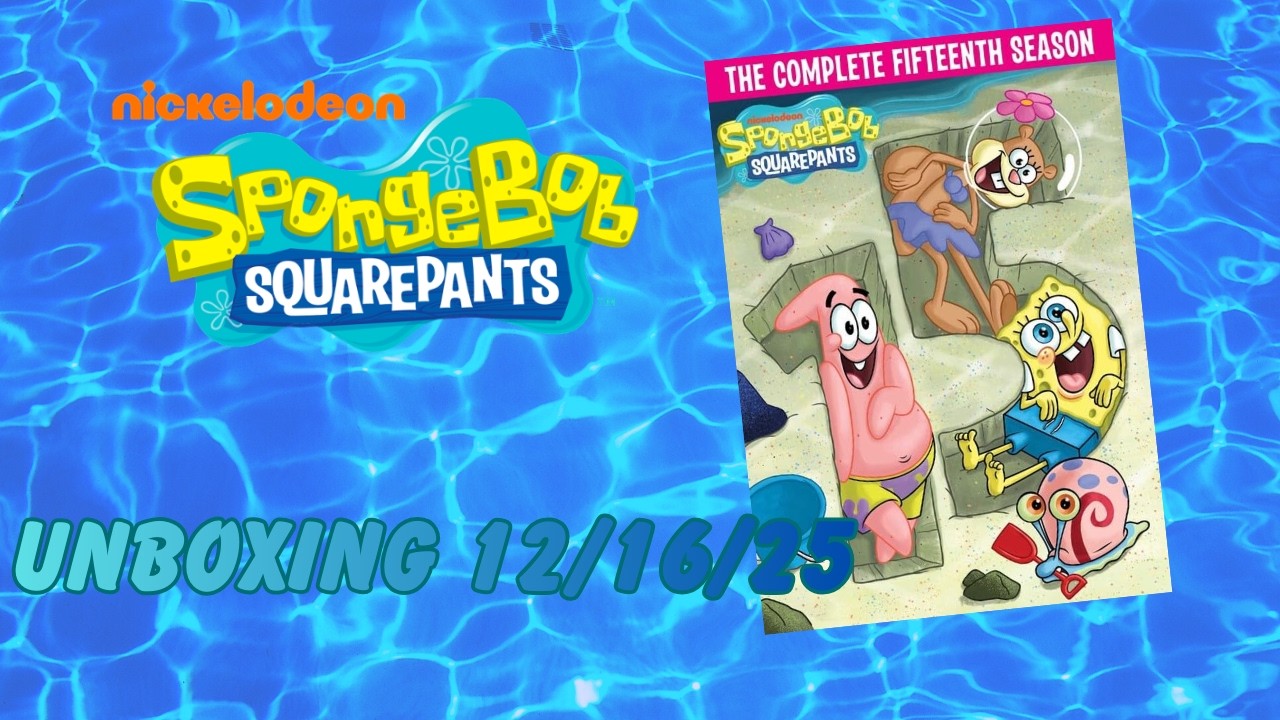 12/16/25 SpongeBob SquarePants The Complete 15th Season DVD (Unboxing)