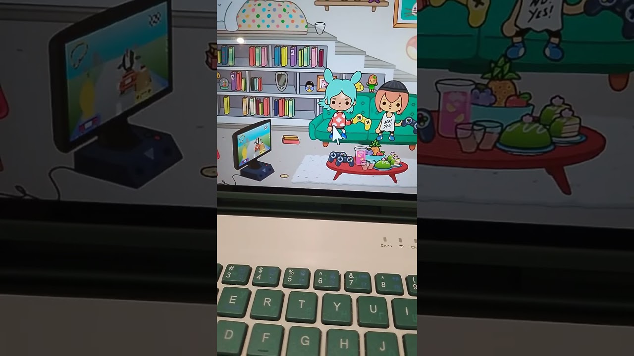 Чехол с клавиатурой играю в Toca Boca планшет в чехле с клавиатурой