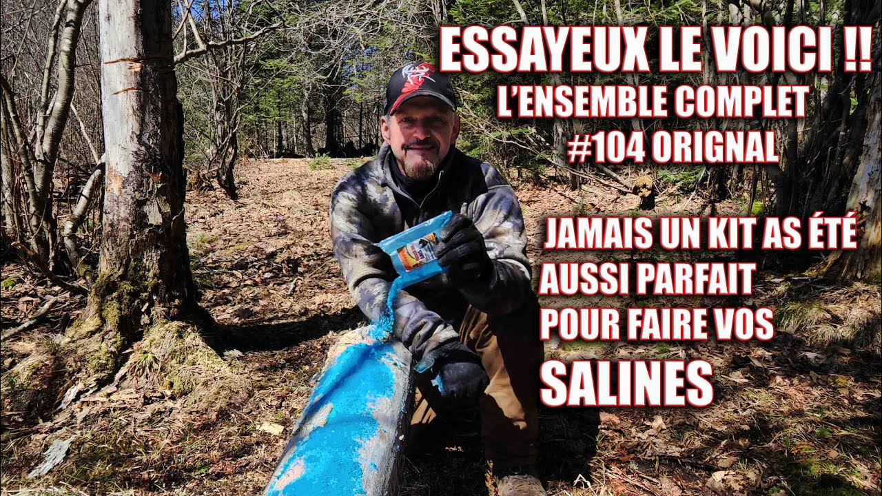 Comment j'utilise les ensembles orignal pour faire une saline parfaite pour mes orignaux
