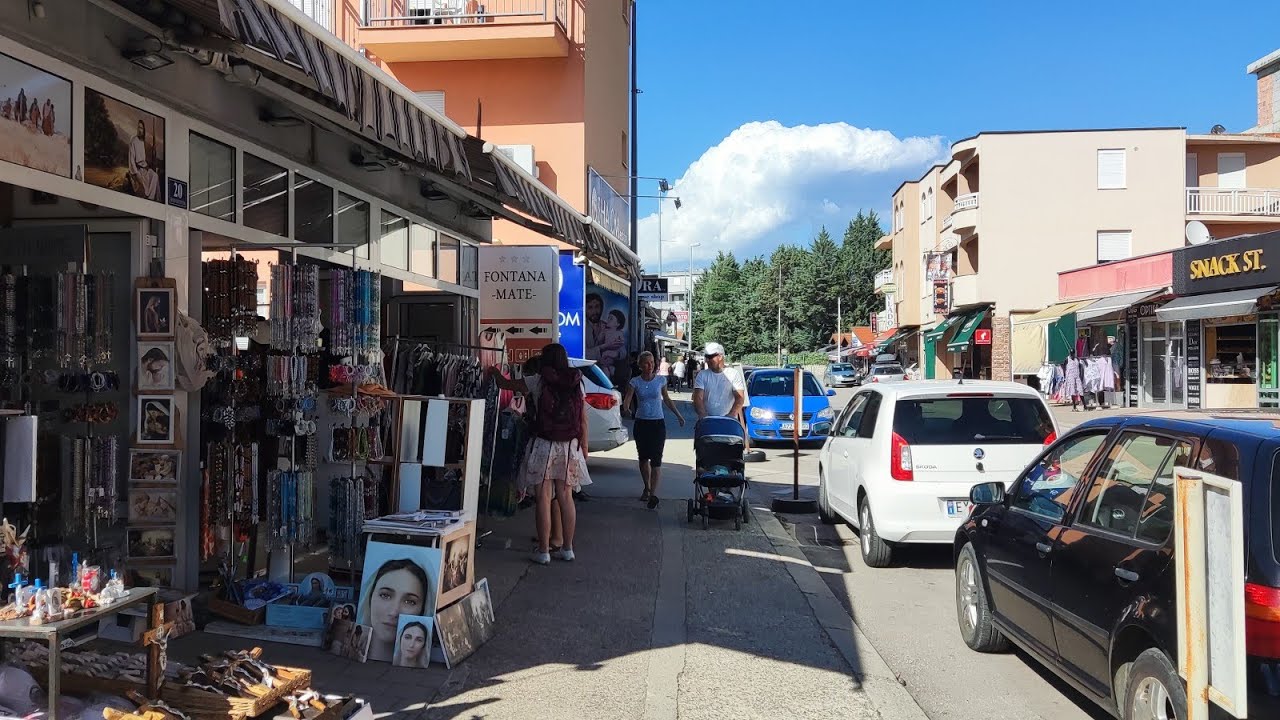 Walking Tour Medjugorje Shops and Restaurants