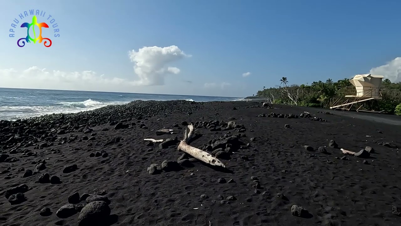 Black Sand Beach Before Dredging Begins   Pohoiki   December 18, 2024