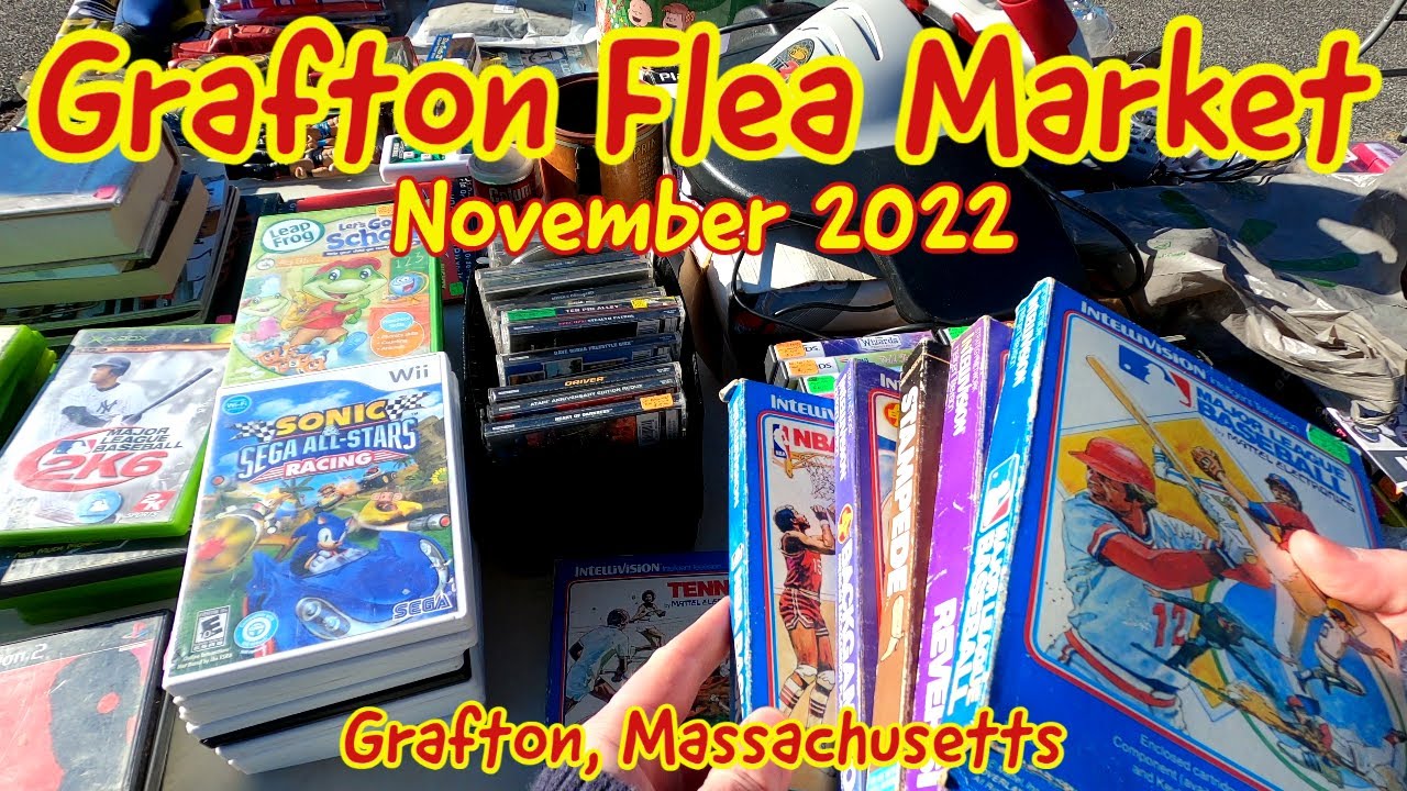 Finding Hidden Treasures at the Grafton Flea Market. Grafton, Massachusetts. November 2022.