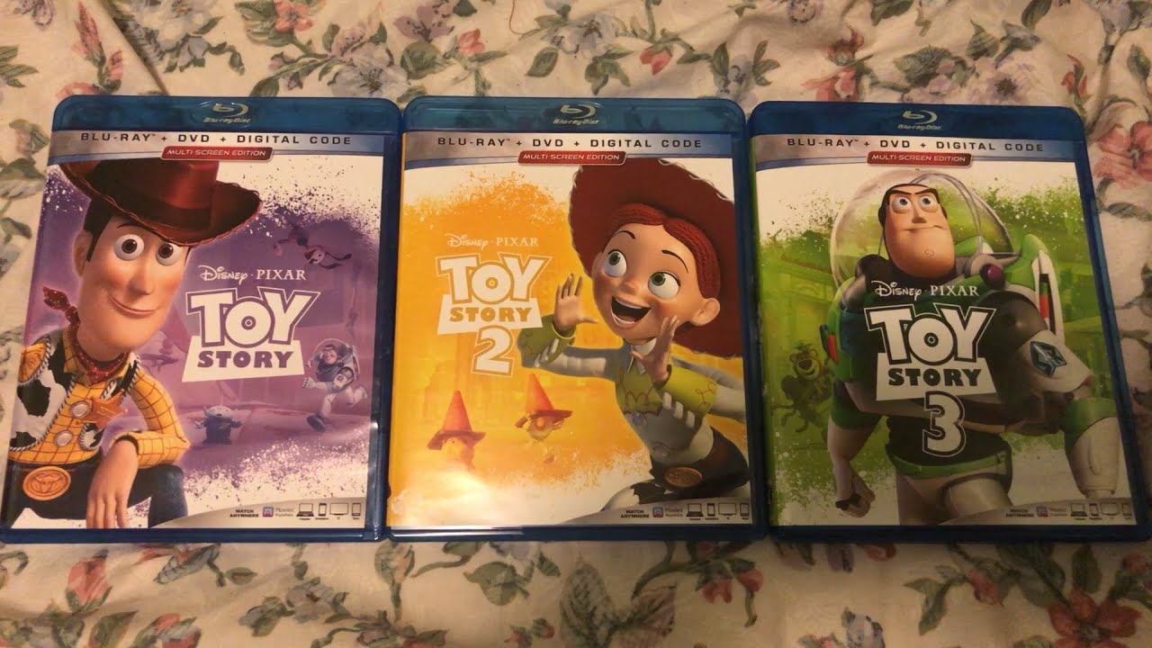 Toy Story 1, 2, & 3 (Blu-Ray + DVD Combo Pack) Unboxing | JoshieA