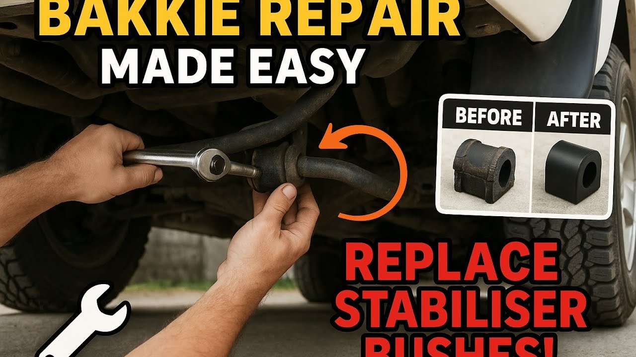 Replacing stabiliser bushes / mitsubishi colt L200