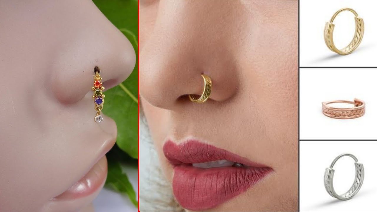 Trending design of nose pin 2020// Nose pin designs 2020/Elegant and stylish ring types nose pin2022
