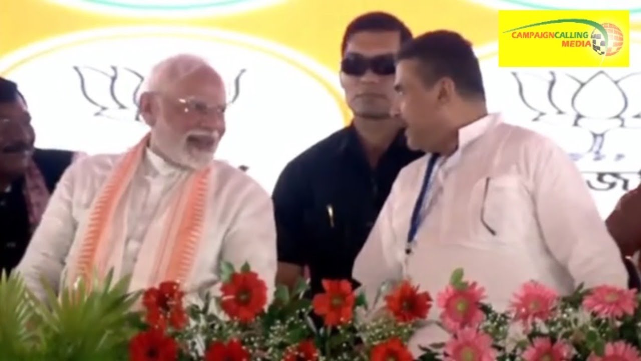 তৃণমূলের খেলা শেষ করে কম্পন যেভাবে ধরিয়ে দিলেন নরেন্দ্র মোদী, সঙ্গি শুভেন্দু অধিকারী