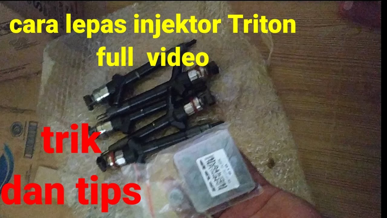 cara melepas injektor mobil triton full video
