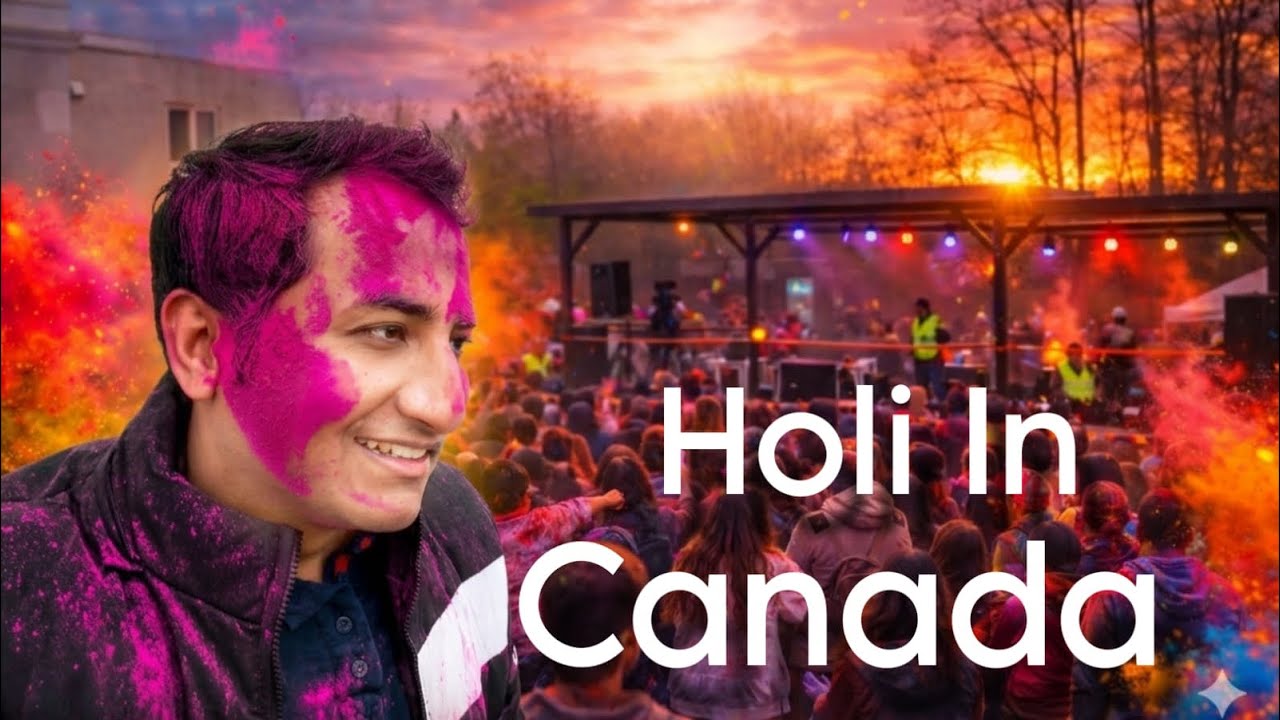 Holi in Surrey Shri Lakshmi Narayan Mandir, Canada | Holi In Canada 