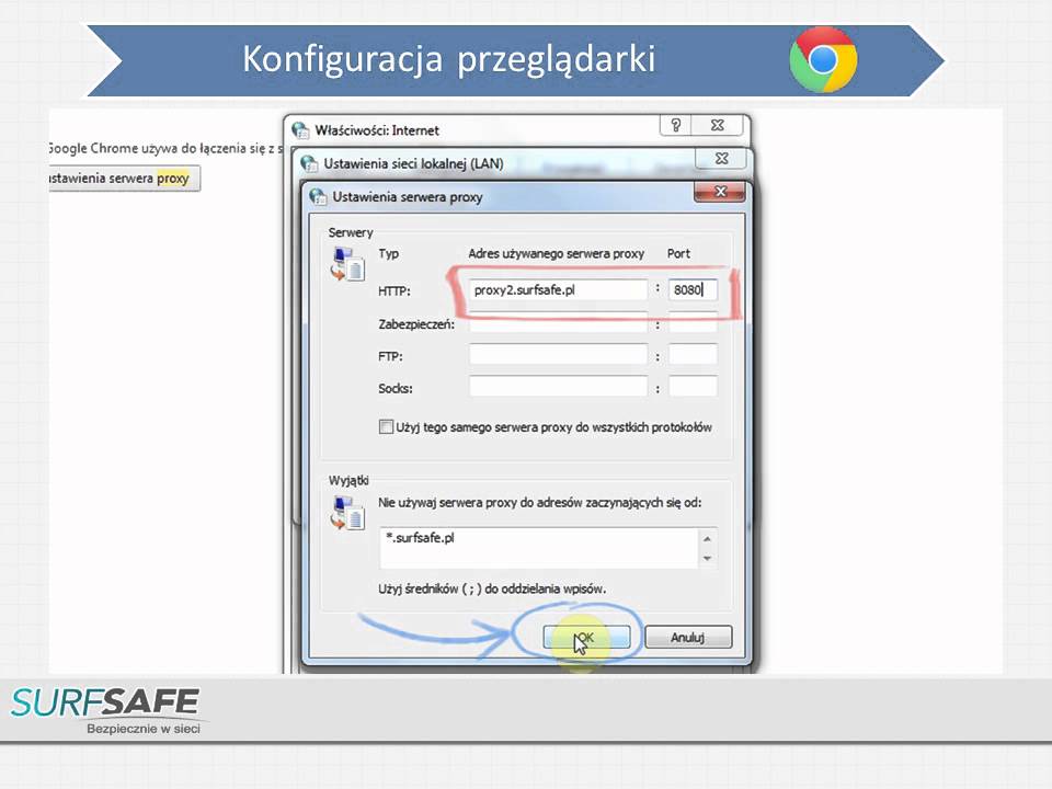 Platforma Surfsafe - konfiguracja przeglądarki Google Chrome