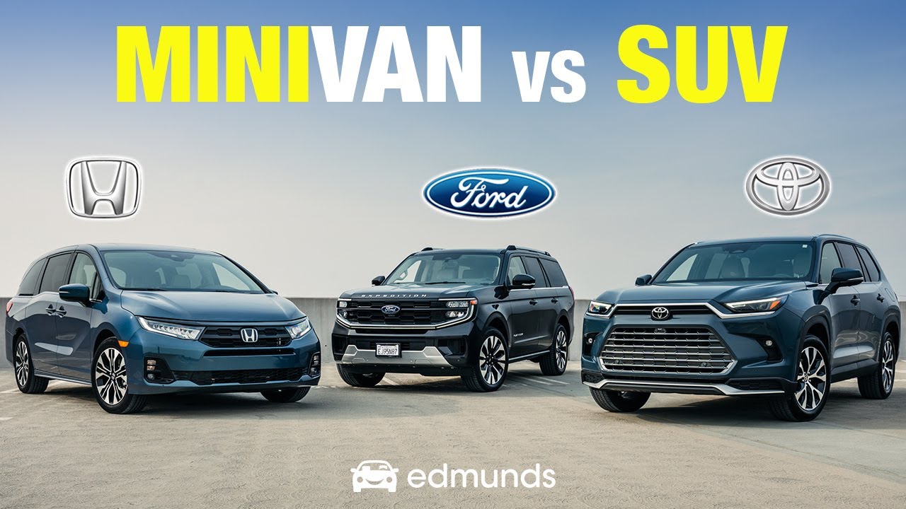 SUV vs. Minivan: Which is Better? | Honda Odyssey vs. Toyota Grand Highlander vs. Ford Expedition
