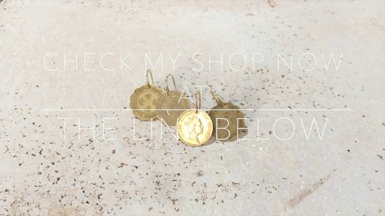 How to make coins into earrings tutorial by Universe Vintage