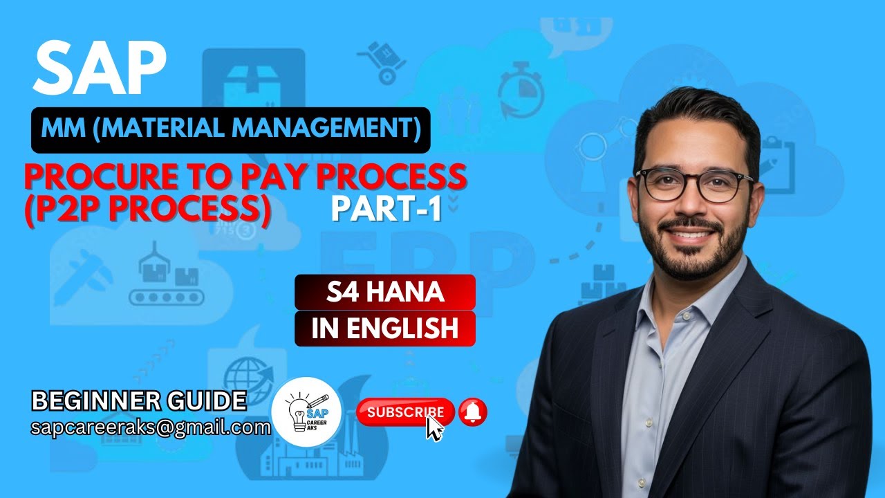 SAP MM Procure to Pay (P2P) Process in S/4HANA | End-to-End Procurement Cycle #sapmm #s4hana