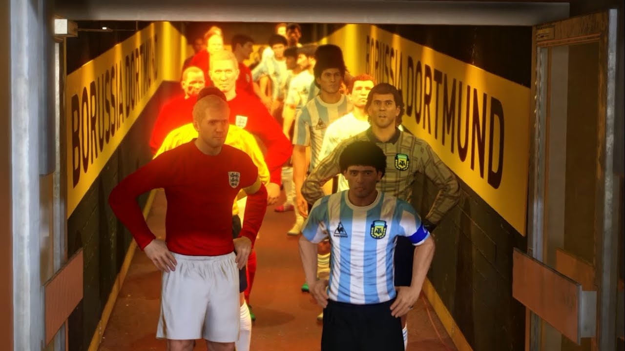 PES 2017: Argentina 1986 vs England 1966 (World Cup Champions Tournament Match 4)