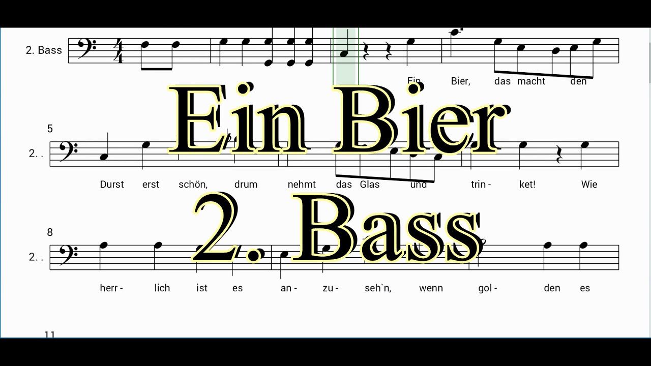 Ein Bier 2. Bass
