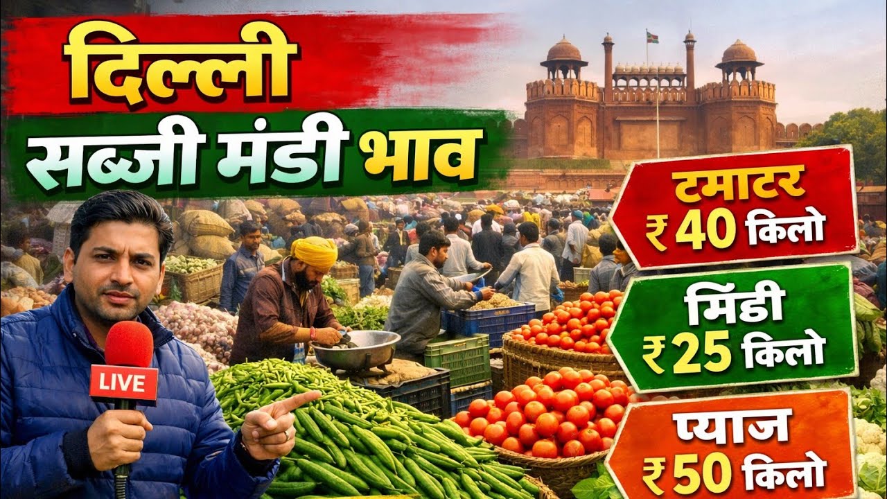 दिल्ली सब्जी मंडी भाव लाईव 10/02/2026 👍🥰📢❤️👆👆👆 Part 2