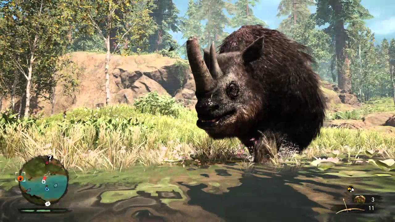 Far Cry® Primal|Messing with Wolly Mammoths/Rhinos