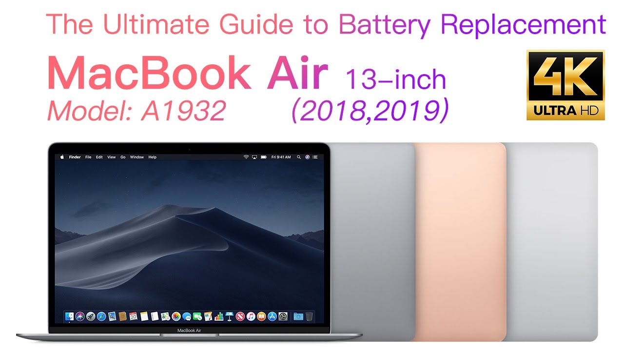 Battery Replacement for MacBook Air 13-inch A1932(2018,2019)