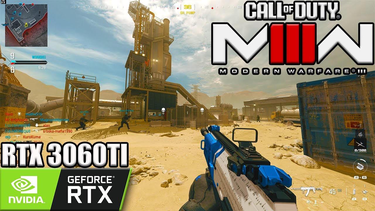 Modern Warfare 3 - RTX 3060TI RYZEN 7 5800X - FPS Test - RUST