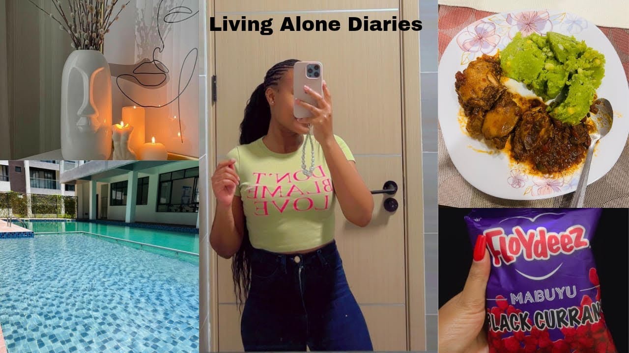 Living alone vlog in Nairobi | Slow days | Homecooked meals | Skincare & Hair care 🤍