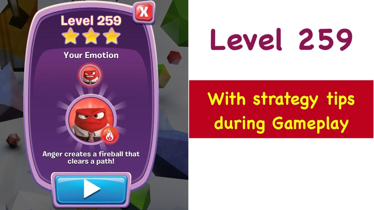 Inside Out Thought Bubbles Level 259 Tips and Strategy Walkthrough