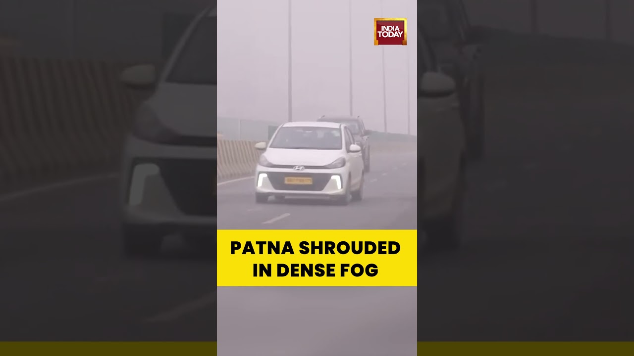 #densefog Shrouds Patna as Cold Wave Persists