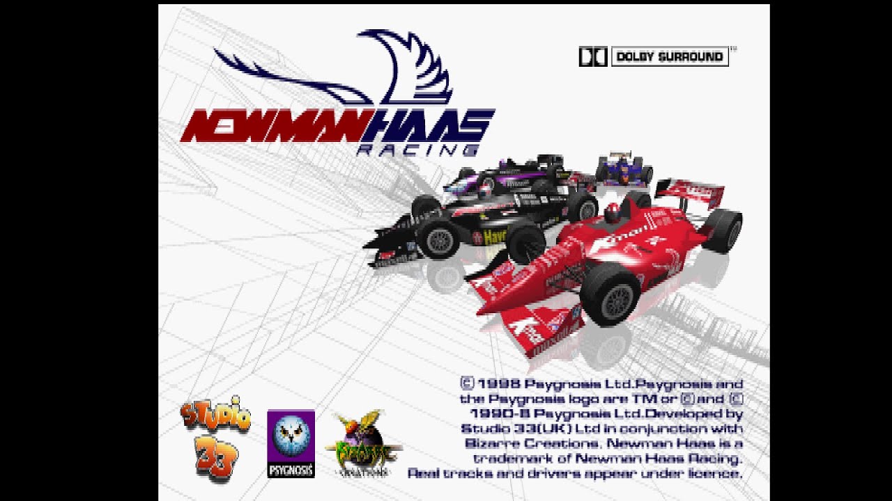 NEWMAN-HAAS RACING. [PlayStation - Psygnosis, Studio 33 Ltd]. (1998). Championship, Superstar Play.