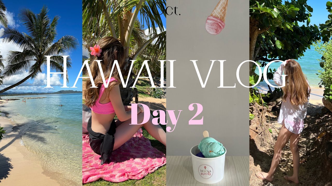 【ハワイvlog】2022.10 ハワイ Day2 私の東海岸での過ごし方🌴/ビーチ/ハイキング／スイーツ/ショッピングモール
