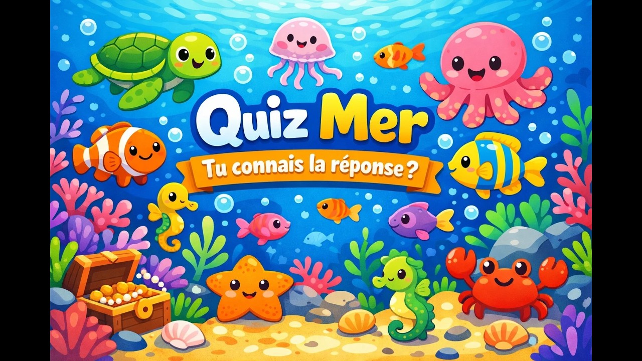 🌊 Quiz Mer et Océan pour Enfants - Découvre le Monde Marin ! 🐠