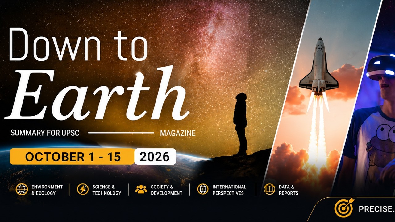 Down To Earth Magazine | 1st&ndash;15th October 2026 | Complete UPSC Summary & Analysis | Prelims + Mains