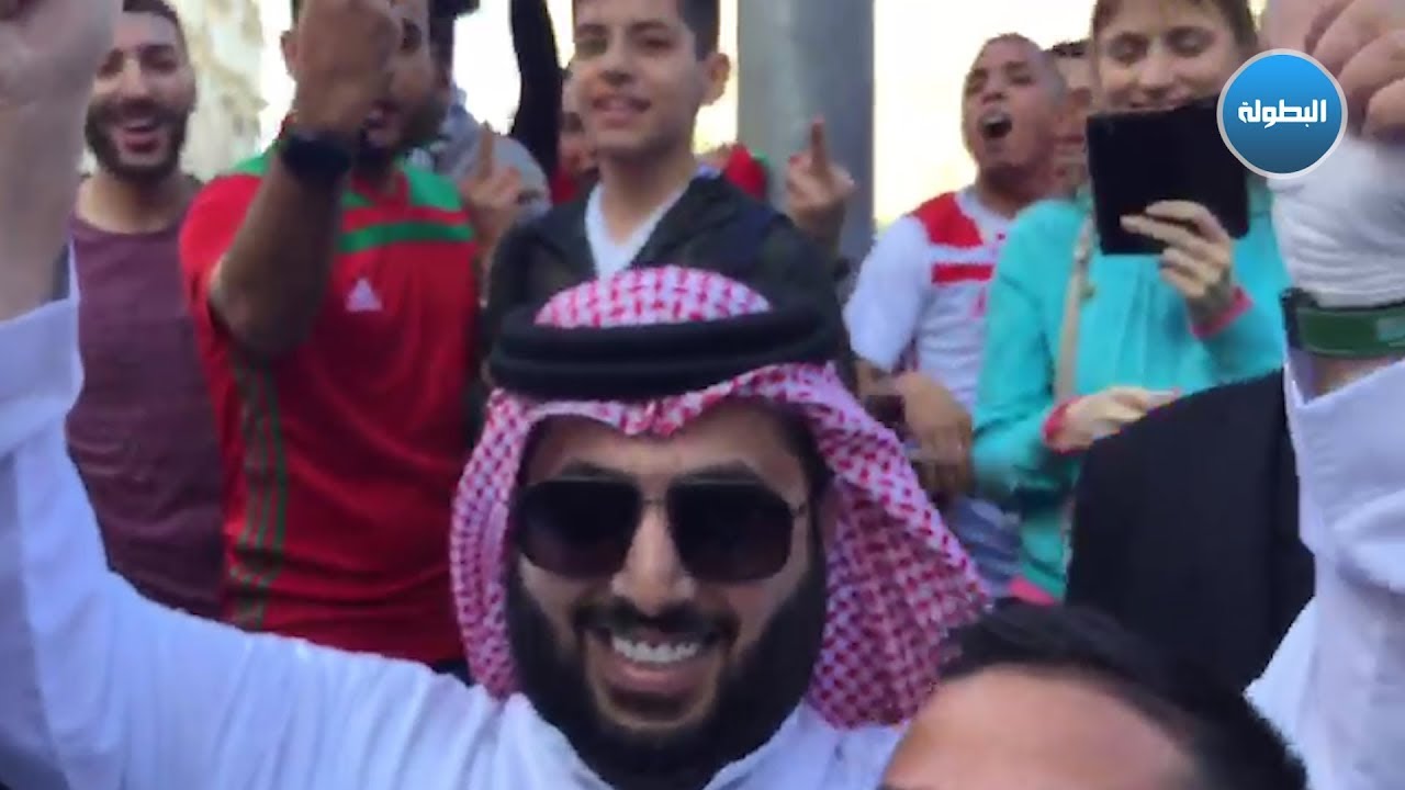 حصري | شاهد ماذا فعل مشجعون مغاربة بتركي آل شيخ في روسيا