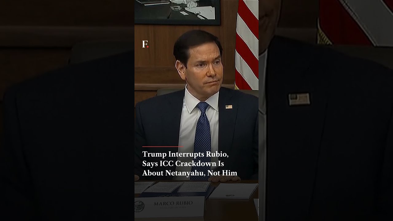 Трамп перебивает Рубио, заявляя, что преследование МУС направлено против Нетаньяху, а не против него
