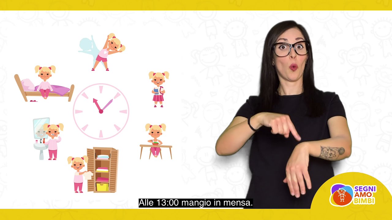 Corso LIS (Lingua dei Segni Italiana) per bambini - [LEZIONE N 12 - L'ORA]